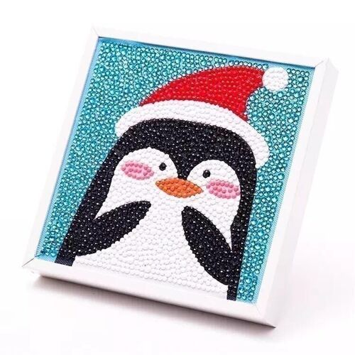 Diamond Painting Penguin, 15x15 cm, Round Drills