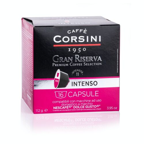 Gran Riserva Intenso | Capsule compatibili Dolce Gusto® | Confezione contenente 16 capsule