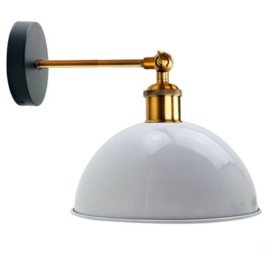 White Modern Retro Style Glossy Wall Sconce Wall Light Lamp Fixture~3454