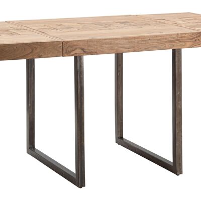 EXTENDING SQUARE DINING TABLE CM 80X80X77- TOTAL LENGHT 160 (ACACIA NILOTICA) D14231800TQ