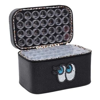 Luxury Bag - Mallette de rangement pour forets diamantés - 84 emplacements, Noir 1