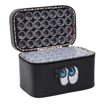 Luxury Bag - Diamond Drills Storage Case - 84 slots, Black