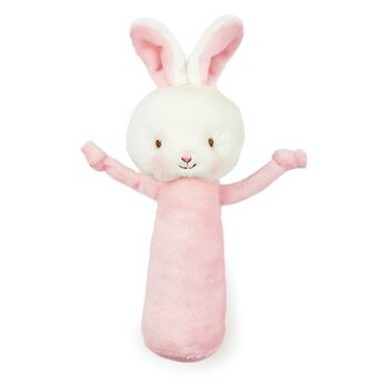Bunnies By The Bay hochet Lapin rose