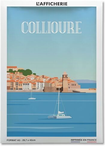 Affiche illustration de la ville de Collioure 2