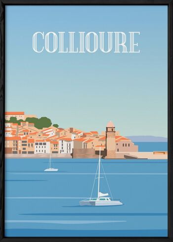 Affiche illustration de la ville de Collioure 3