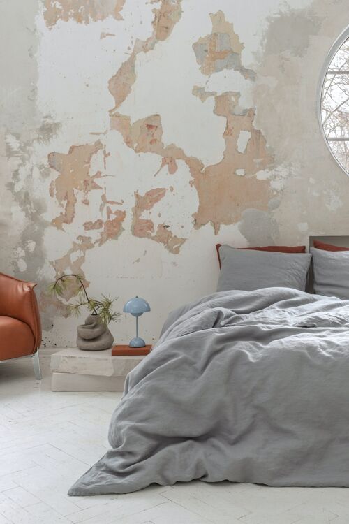 Linen bedding set / Mist grey