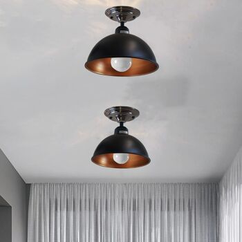 Suspension Vintage Plafond Abat-Jour Lustre Industriel Lumière Rétro Lampe UK ~ 1350 1