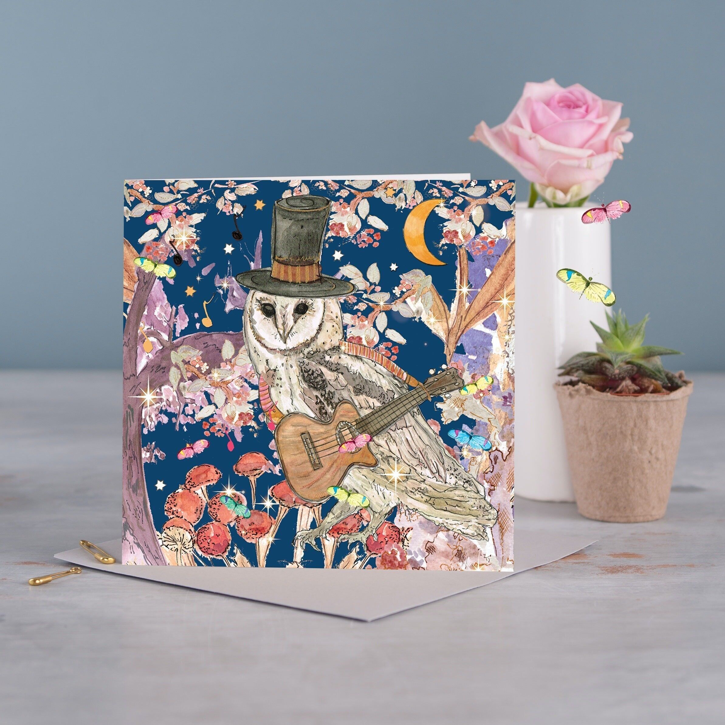 Ozzy The Owl Greeting Card