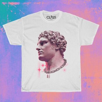 T-shirt ARES Graphic Pride en gris et rose, Queer Art, LGBTQ discret, Vaporwave Gay Clothes, Alternative Clothing, Homoerotica 4