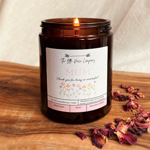 Mum Floral Scented Aromatherapy Candle