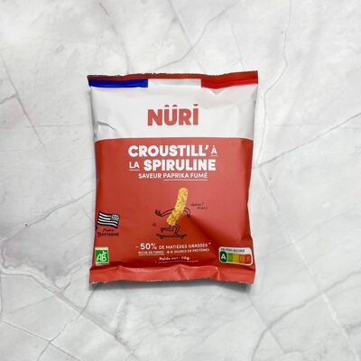 Croustilles soufflées à la Spiruline & Paprika fumé 50g