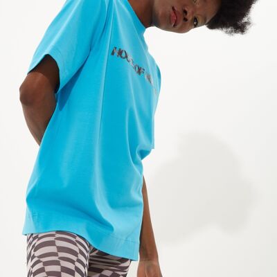 T-shirt con stampa transfer blu cielo unisex House Of Holland