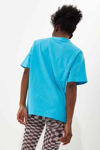 House Of Holland T-shirt unisexe bleu ciel à imprimé par transfert 5
