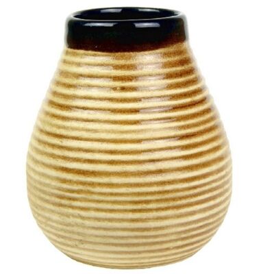 Mate calebasse ceramica marrone