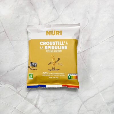 Patatas Fritas Infladas De Espirulina Y Cebolla 50g