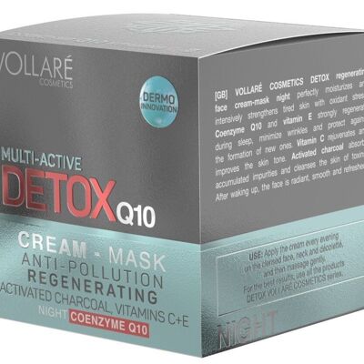 Crème / masque de nuit ultra-concentrée régénérante et détox VOLLARE