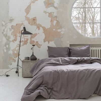 Linen bedding set / Plum