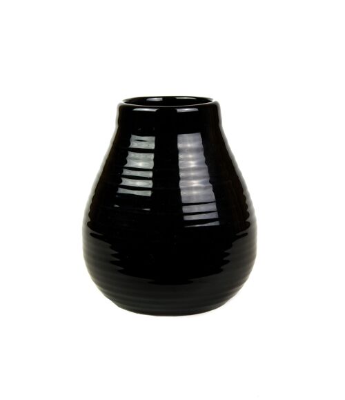 Mate calebasse ceramic black