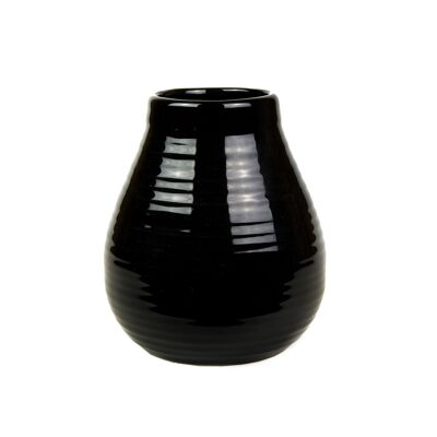 Mate calebasse ceramic black