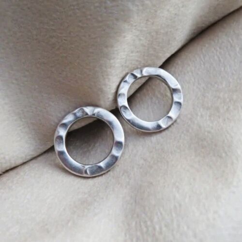 Silver Circle Earrings