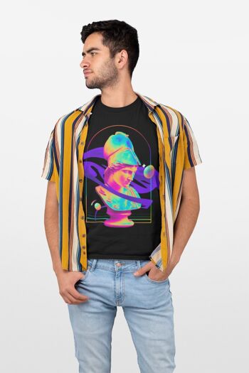 ATHENA - T-shirt graphique unisexe aux couleurs vives, coton épais, vêtements de fierté, mythologie grecque, histoire de l'art queer, LGBTQ subtil, conception Vaporwave 5
