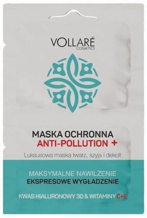 Masque Jour & Nuit Anti-pollution, detox et hydratation intense VOLLARE