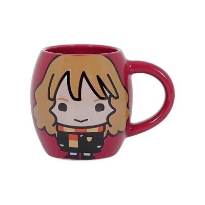 Harry Potter Hermione Chibi-Looney Tunes Taza Oval, Marrón