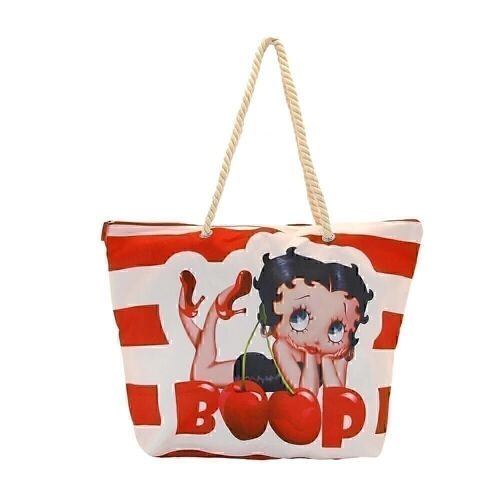 Betty Boop Cherry Boop-Bolsa de Playa Soleil, Rojo