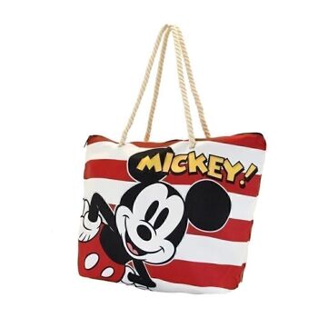 Disney Mickey Mouse Beach Stripes-Soleil Sac de plage Rouge 2