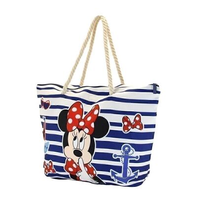 Disney Minnie Mouse B-quiet-Soleil Beach Bag, Blue