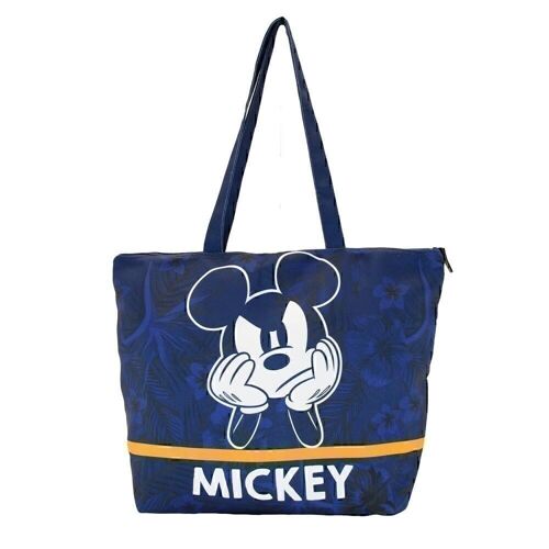 Disney Mickey Mouse Blue-Bolsa de Playa Soleil Pequeña, Azul Oscuro