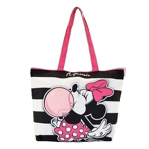 Disney Minnie Mouse Chillin' Gum-Bolsa de Playa Soleil Pequeña, Negro