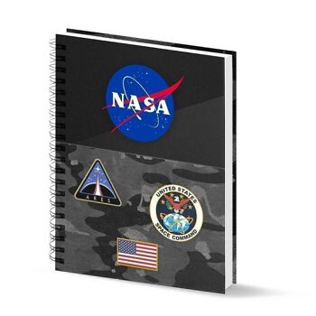 Papier millimétré NASA Camo-Notebook A5, gris