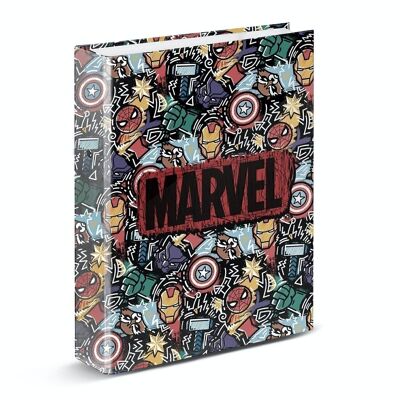 Marvel The Avengers Fun-4 Classeur à anneaux Noir