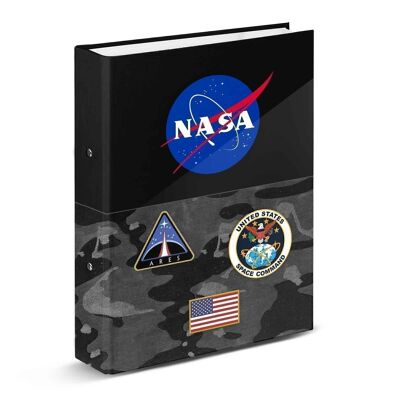 NASA Camo-Folder 4 Rings, Gray