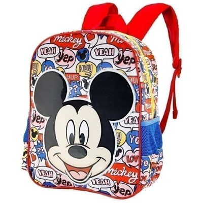 Disney Mickey Mouse Yeah-Basic Sac à dos Rouge
