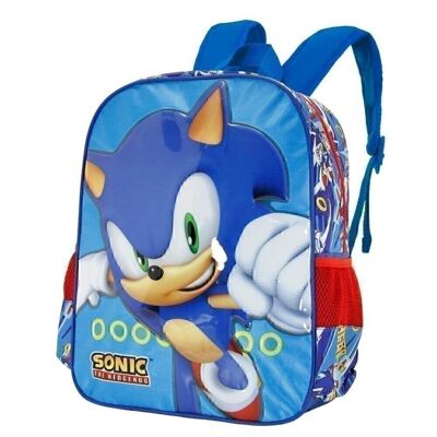 Sega-Sonic Fast-Mochila Basic, Azul