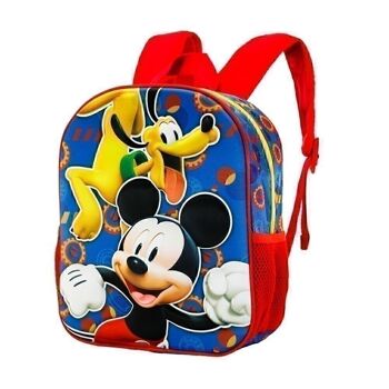 Disney Mickey Mouse Happy Friends-Petit sac à dos 3D Bleu 1