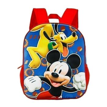 Disney Mickey Mouse Happy Friends-Petit sac à dos 3D Bleu 2