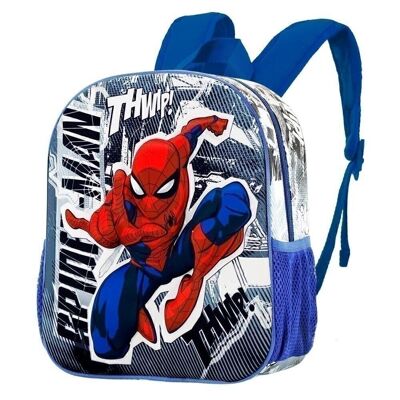 Marvel Spiderman Jumping-Small 3D Backpack, Gray