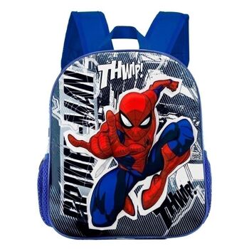 Marvel Spiderman Jumping-Small Sac à dos 3D Gris 2