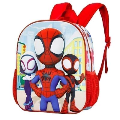 Marvel Spiderman Traffic-Small 3D Backpack, Blue