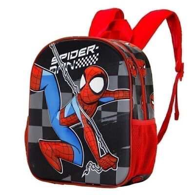 Marvel Spiderman Rally-Small 3D Backpack, Black