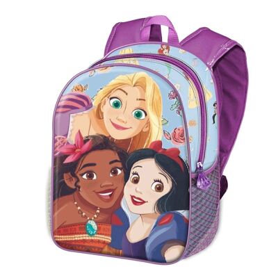 Disney Princesses Lovely-Small 3D Backpack, Multicolor