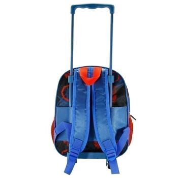 Marvel Spiderman Spider-3D Sac à dos avec petites roulettes Rouge 4