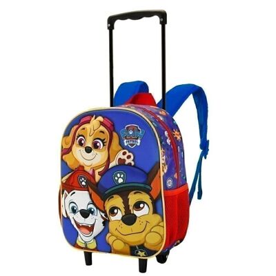 Paw Patrol Buddies-3D Backpack with Wheels Small, Blue