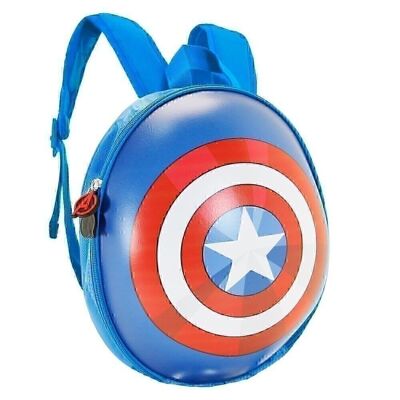 Marvel Captain America Shield Cap-Eggy Backpack, Blue