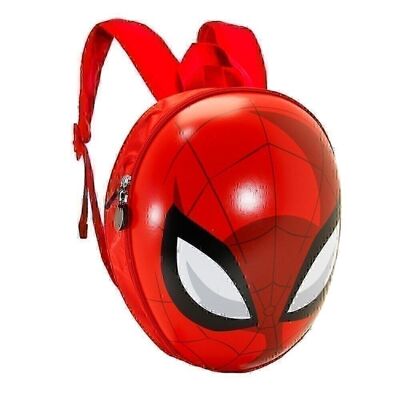 Marvel Spiderman Spid Face-Mochila Eggy, Rojo