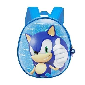 Sega-Sonic Here We Go-Eggy Sac à dos Bleu 2