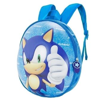 Sega-Sonic Here We Go-Eggy Sac à dos Bleu 3